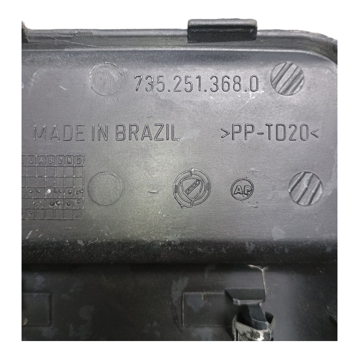 Acabamento Console Central Fiat Palio 1999 7352513680 7