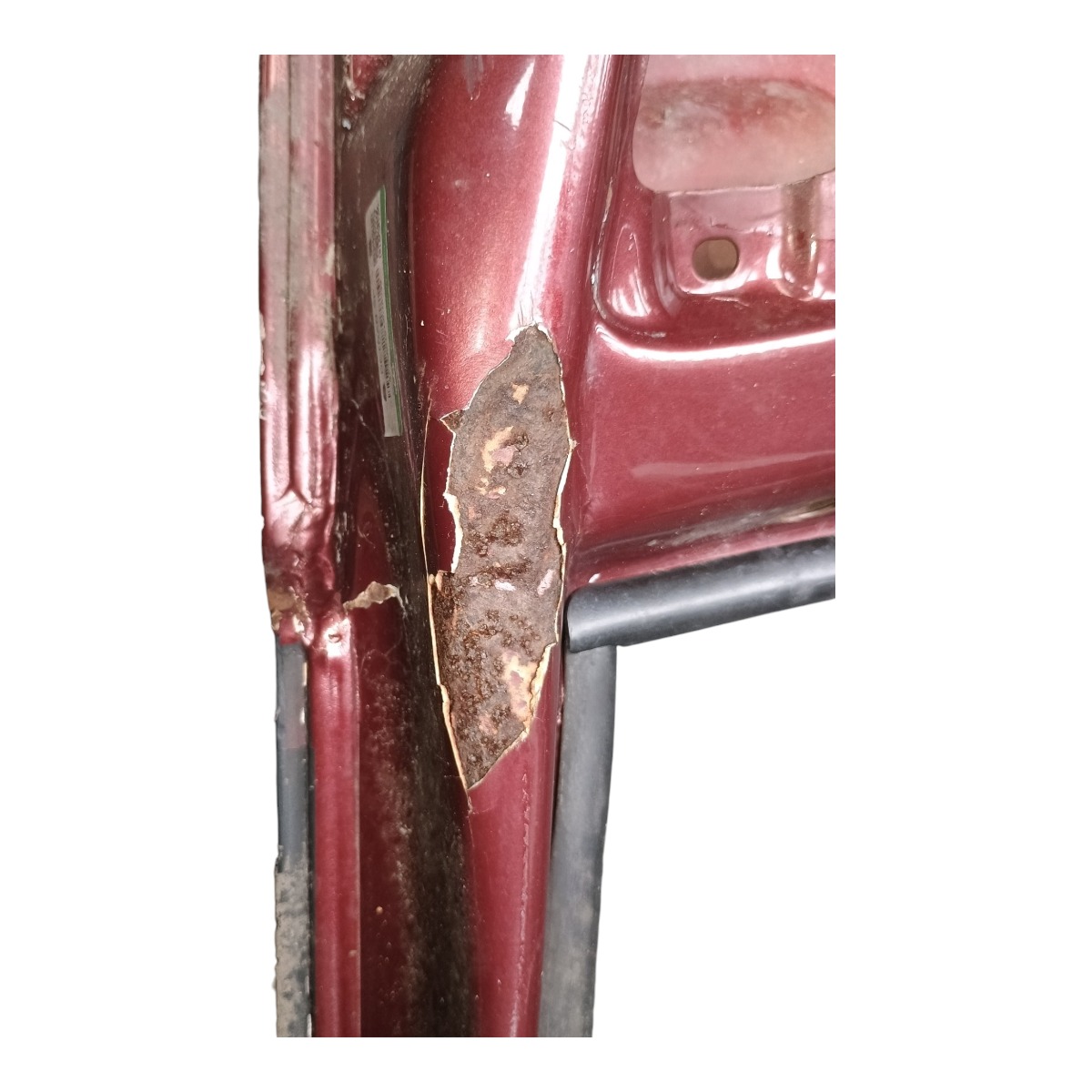 Porta Dianteira Direita Fiat Uno 1993 Dianteira Direita Vermelha 5