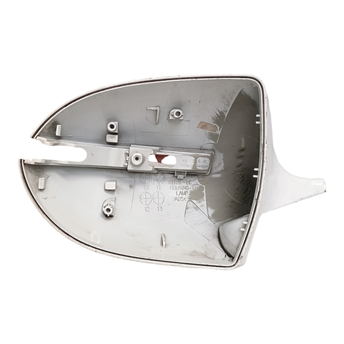 Capa Retrovisor Esquerdo Kia Sportage 2011 À 2015 C/detalhes Branco 5