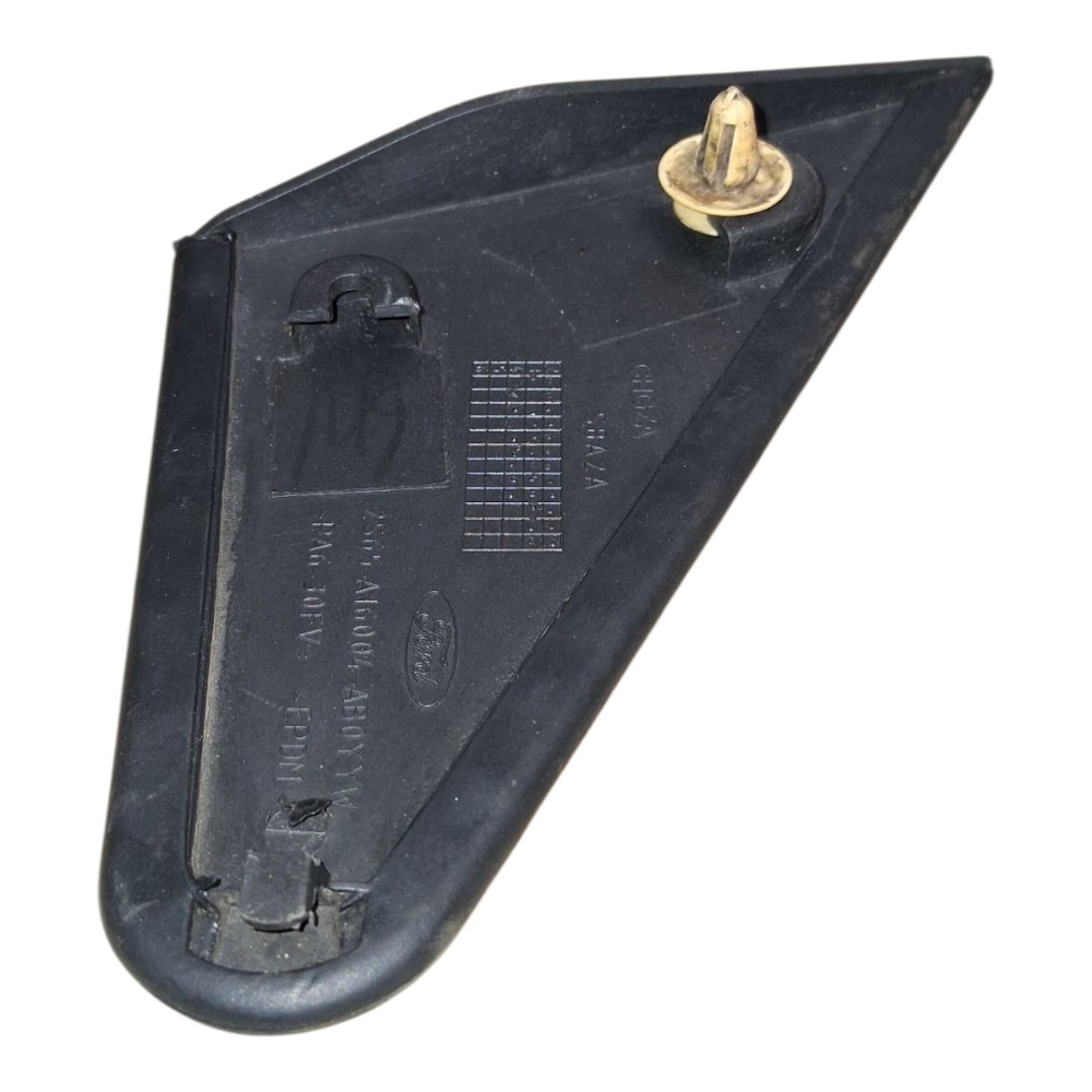 Moldura Externa Retrovisor Esquerdo Ford Fiesta 2003 À 2012 Preto 3