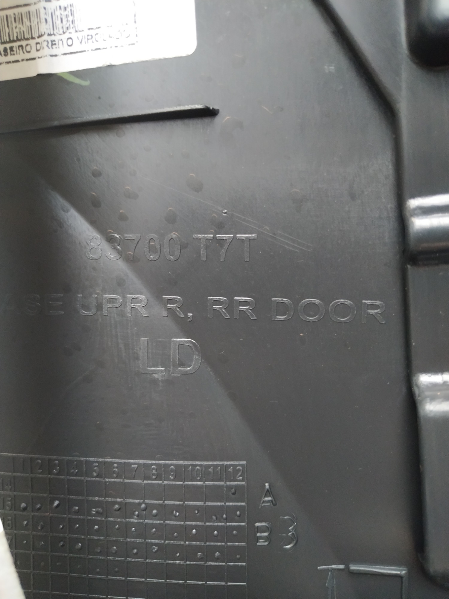 Forro Porta Traseiro Direito Honda Hr-v 2016 A 2020 3