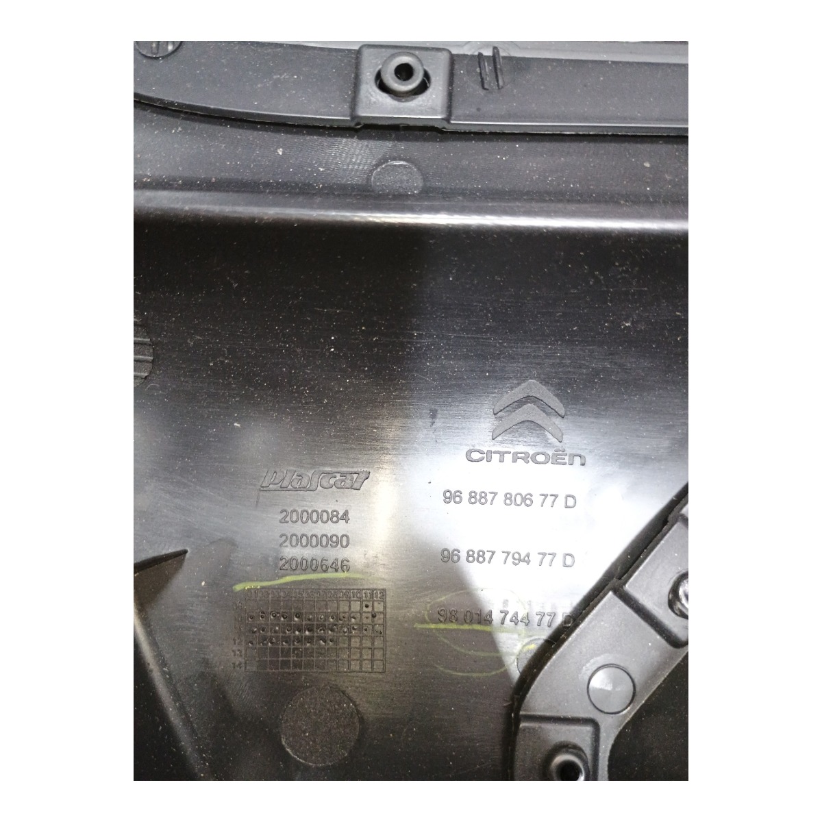 Forro Porta Tras Direita Citroen C3 Picasso 2013 Com Detalhe Preto 4