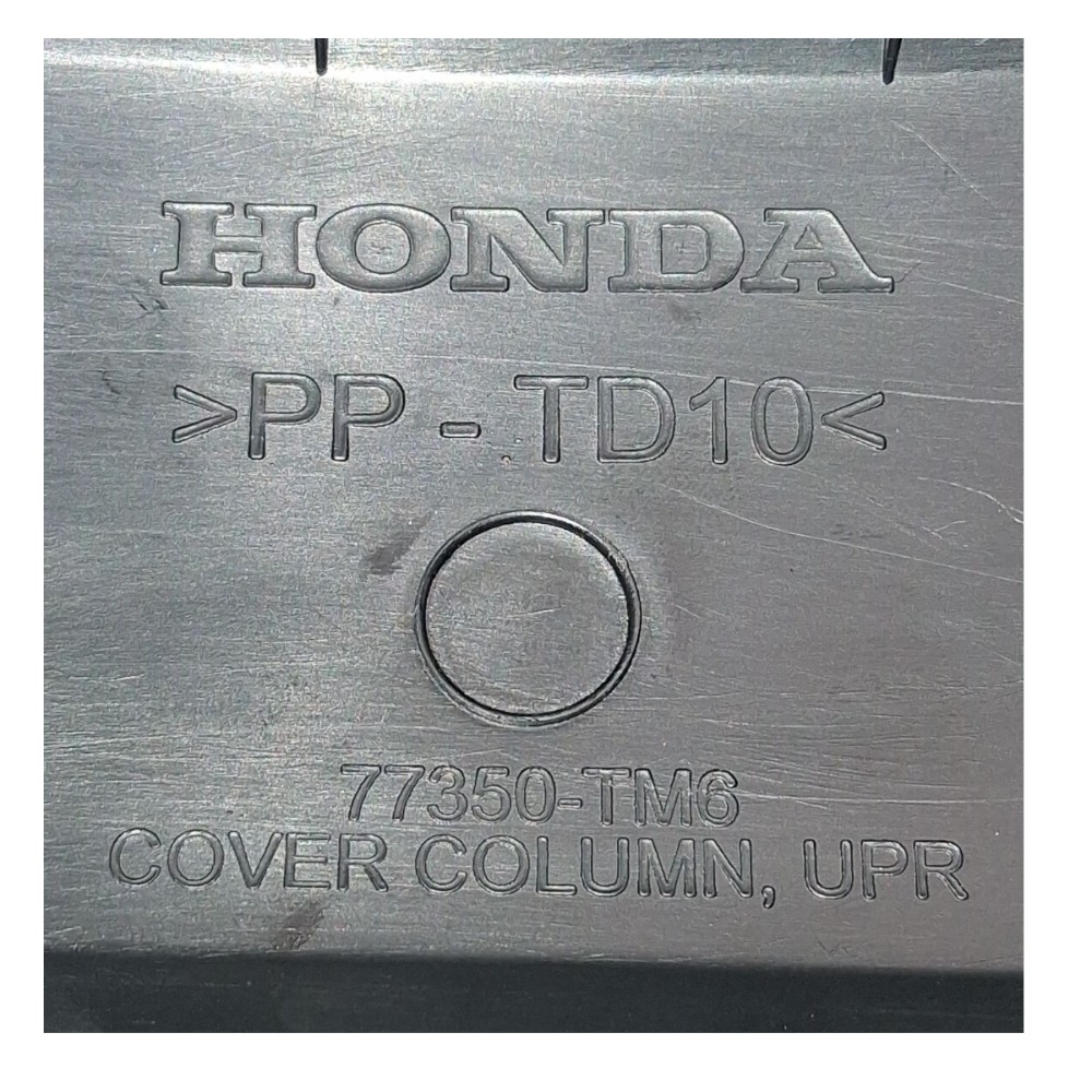 acabamento superior coluna direção Honda City 2010 77350tm6 8