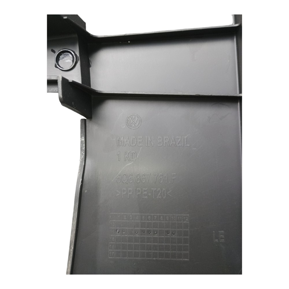 Suporte Bagagito Esquerdo Vw Polo 2014 6q6867761e Preto 6
