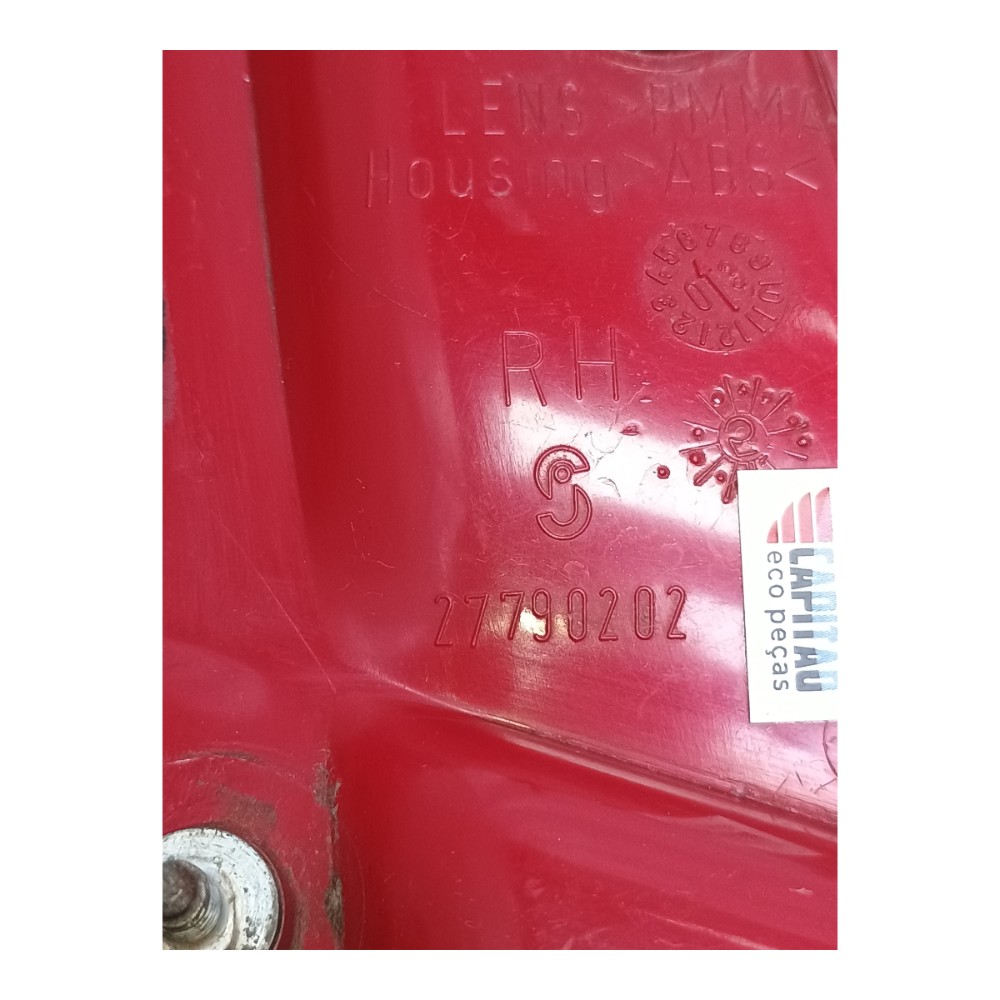 Lanterna Tampa Traseira Ld Fiat Siena 2005 A 2011 C/detalhe  Direito Vermelho 6