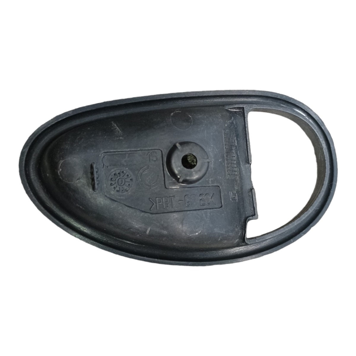 Moldura Maçaneta Interna Porta Traseira Esq Fiat Palio 2001 Preto Traseira 2