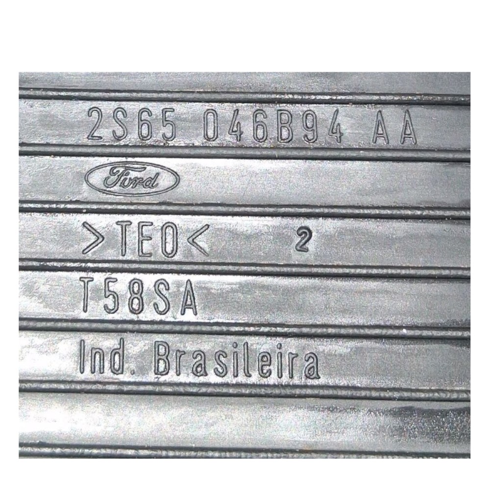 Tapete Borracha Console Porta Objeto Ford Fiesta 2003 À 2012 Preto 5