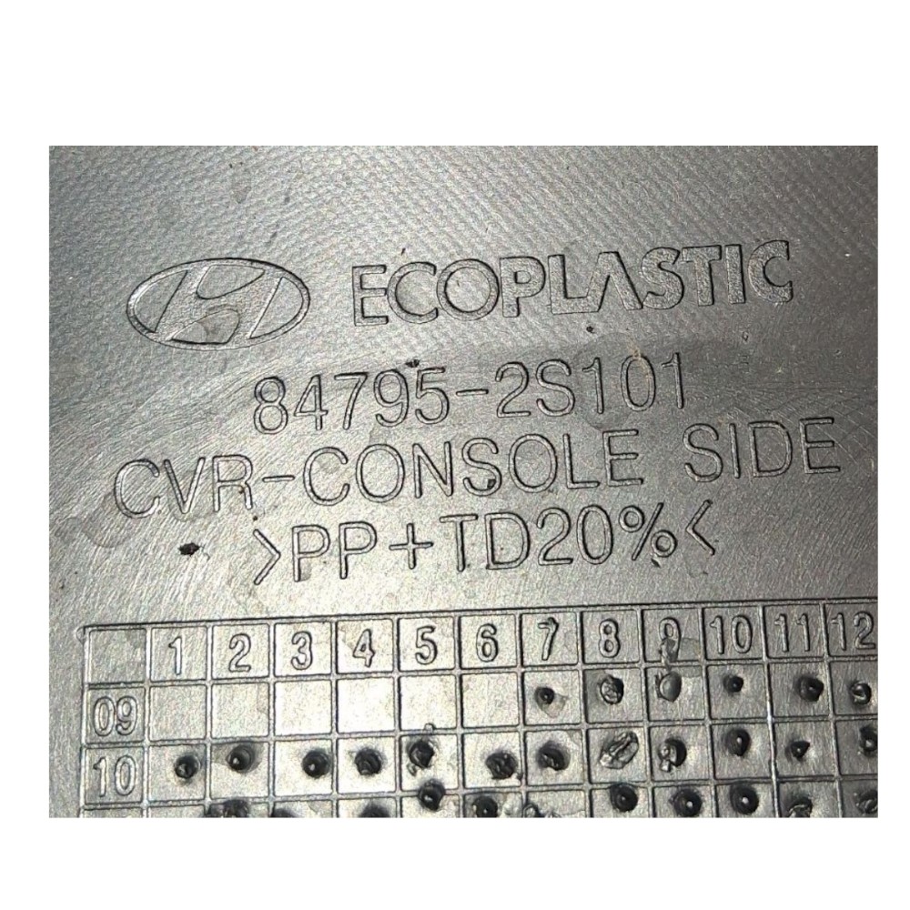 Acabamento Direito Console Central Hyundai Ix35 2014  – Preto Preto 6