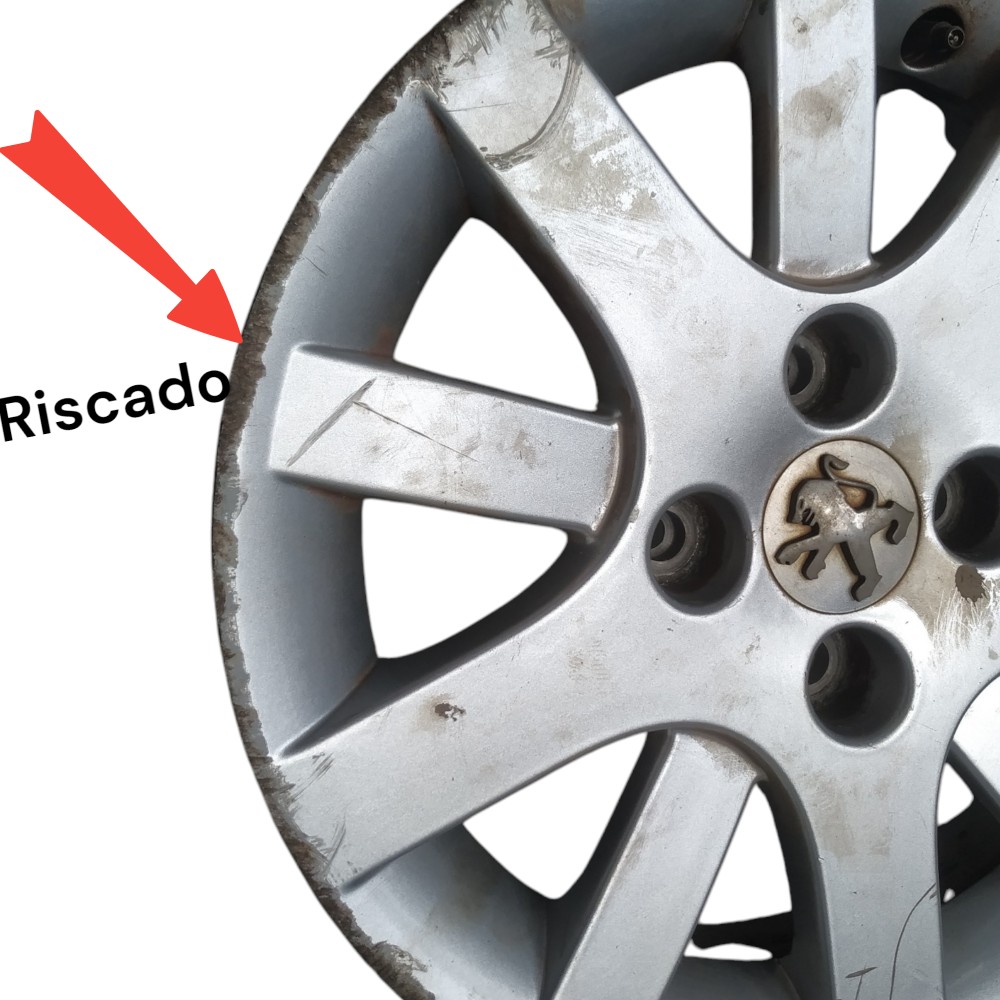 Roda Aro 15 Peugeot 206 2004 Com Detalhe 5