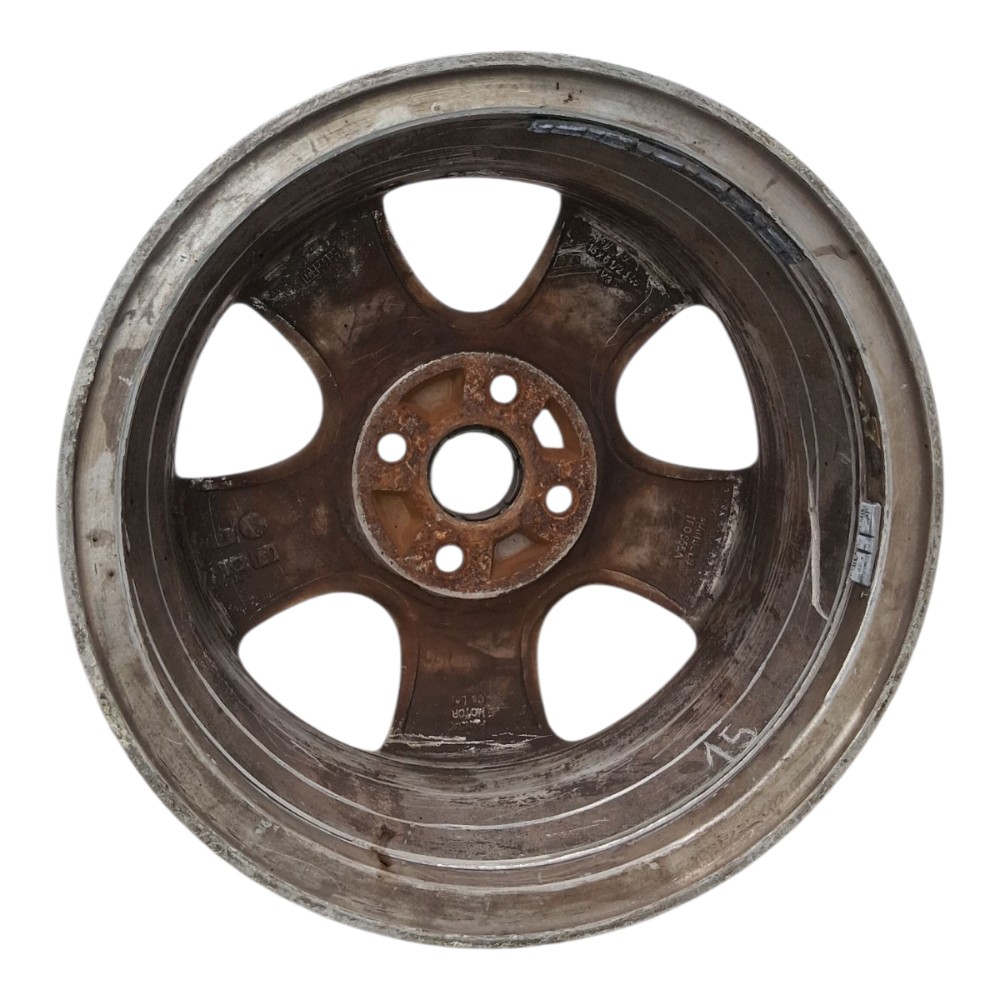 Roda Aro 15 Fit Xl 2010 *detalhes Prata Prata 2