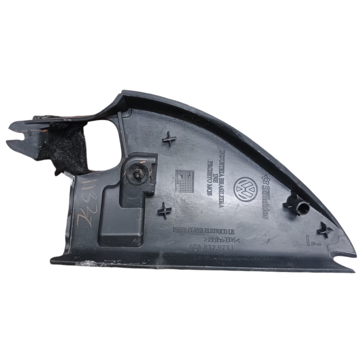 Moldura Interna Retrovisor Esquerdo Vw Virtus 2018 C/detalhe Preto 3