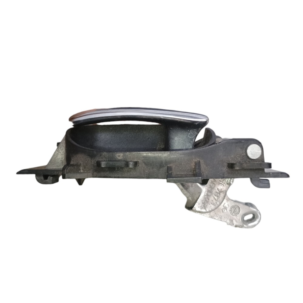 Maçaneta Interna Porta Dianteira Esquerda Peugeot 207 2010 Prata 3