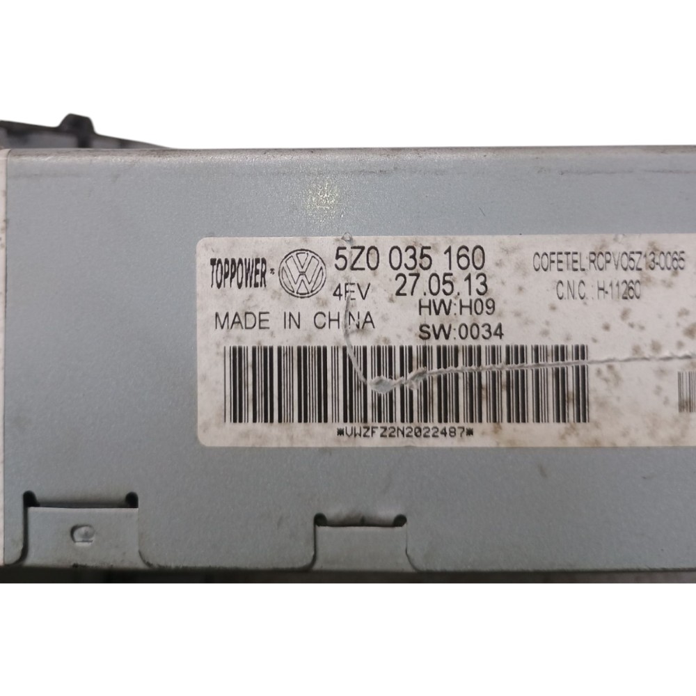 Rádio Vw Fox Spacefox 2014 A 2017 5z0035160 8