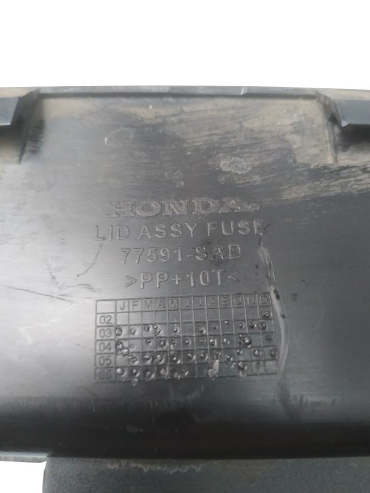 Moldura Tampa Caixa Fusíveis Honda Fit 2003 A 2008 4