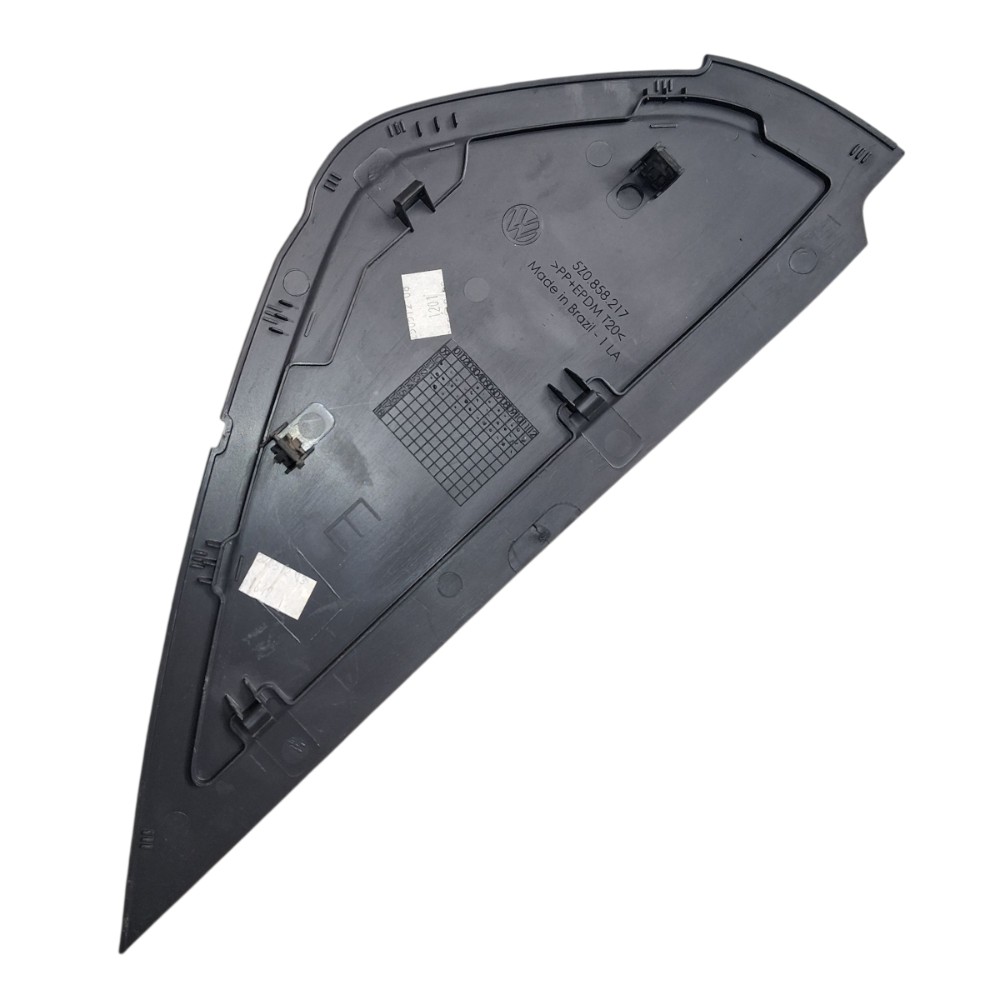 Acabamento Lateral Esquerdo Painel Vw Fox 2012 5z0858217 Preto 2