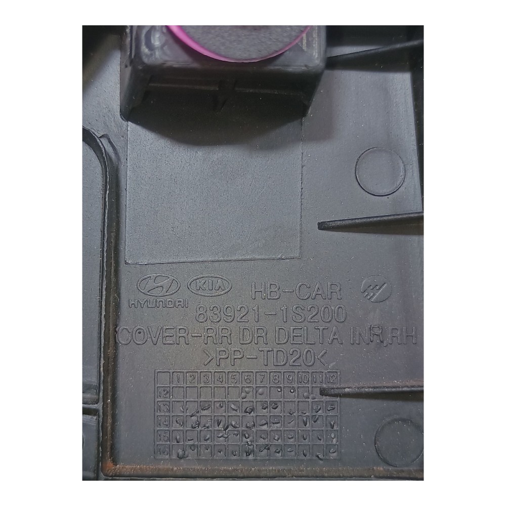 Acabamento Interno Porta Traseira Direita Hyundai Hb20 2018 Preto 5