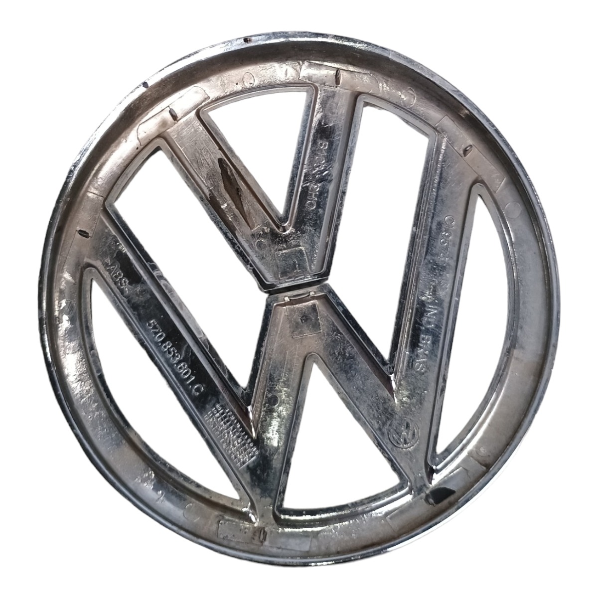 Emblema Dianteiro Vw Fox 1.6 2013 5z0853601c Prata 3