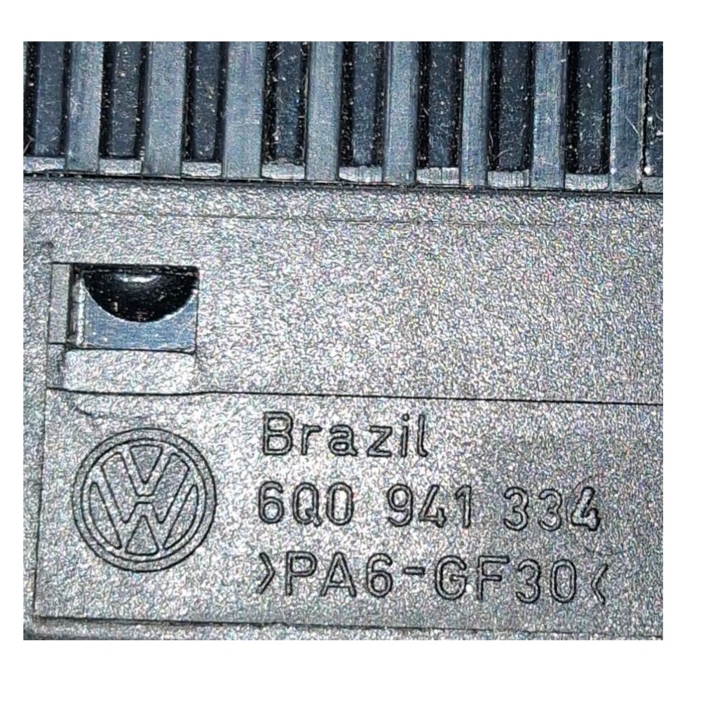 Botão Reostato Luz Painel Vw Polo Sedan 1.6 2008 6q0941334 Preto 6