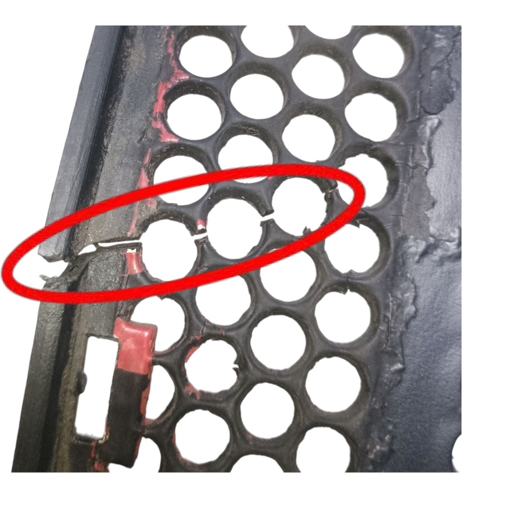 Grade Inferior Radiador Ford Ka Endura 1.0 1997 *detalhe Preto 4