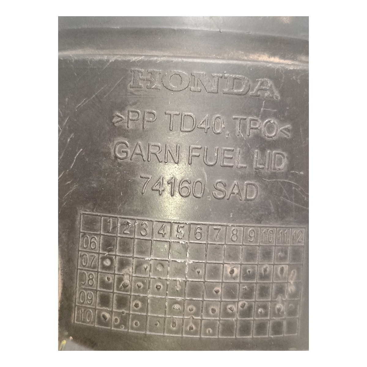Acabamento Portinhola Tanque Combustível Honda Fit 2004/2008 5