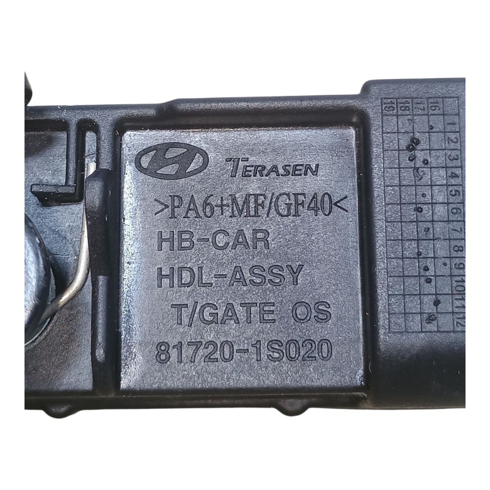 Maçaneta Puxador Tampa Traseira Hyundai Hb20 1.6 2018 5