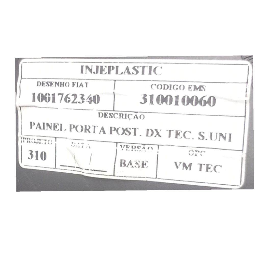 Forro Porta Traseira Direita Fiat Punto Attractive 2012 4