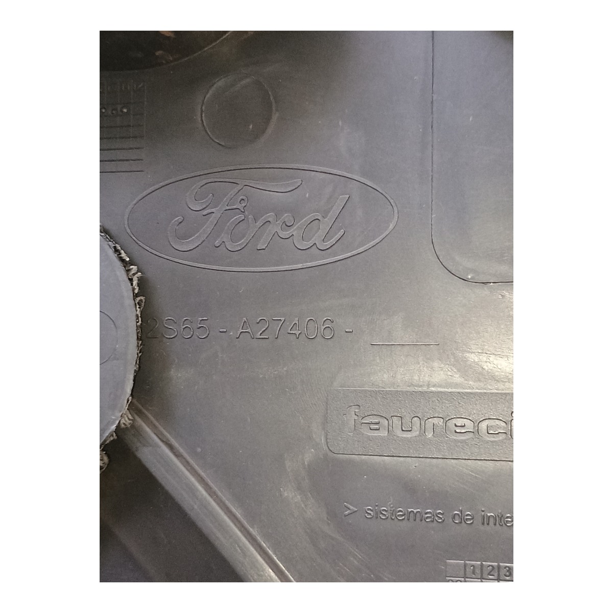 Forro Porta Traseira Direita Ford Fiesta 2010 2s65a27406  Preto 3