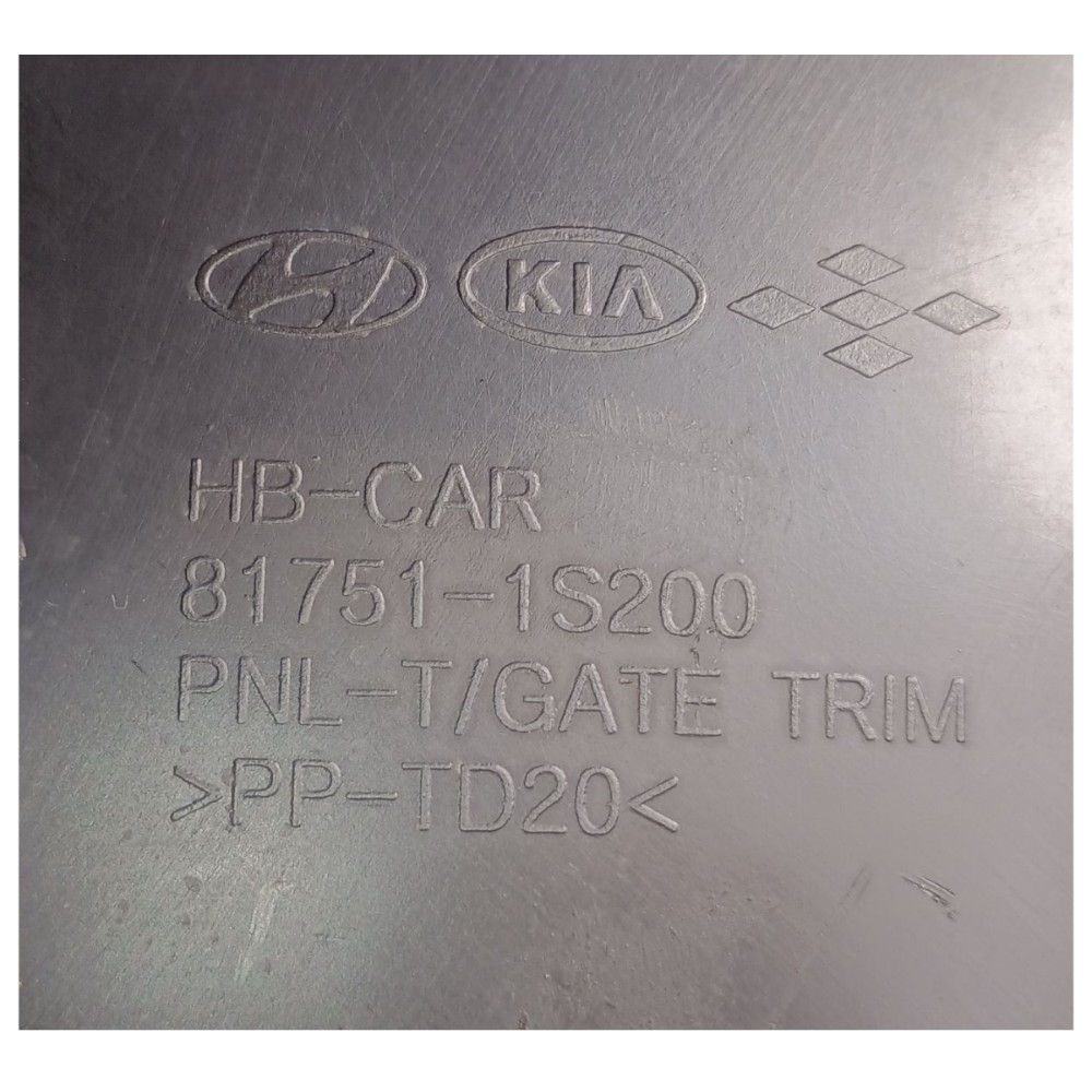 Acabamento Tampão Porta Malas Hyundai Hb20 2018 817511s200 Preto 4