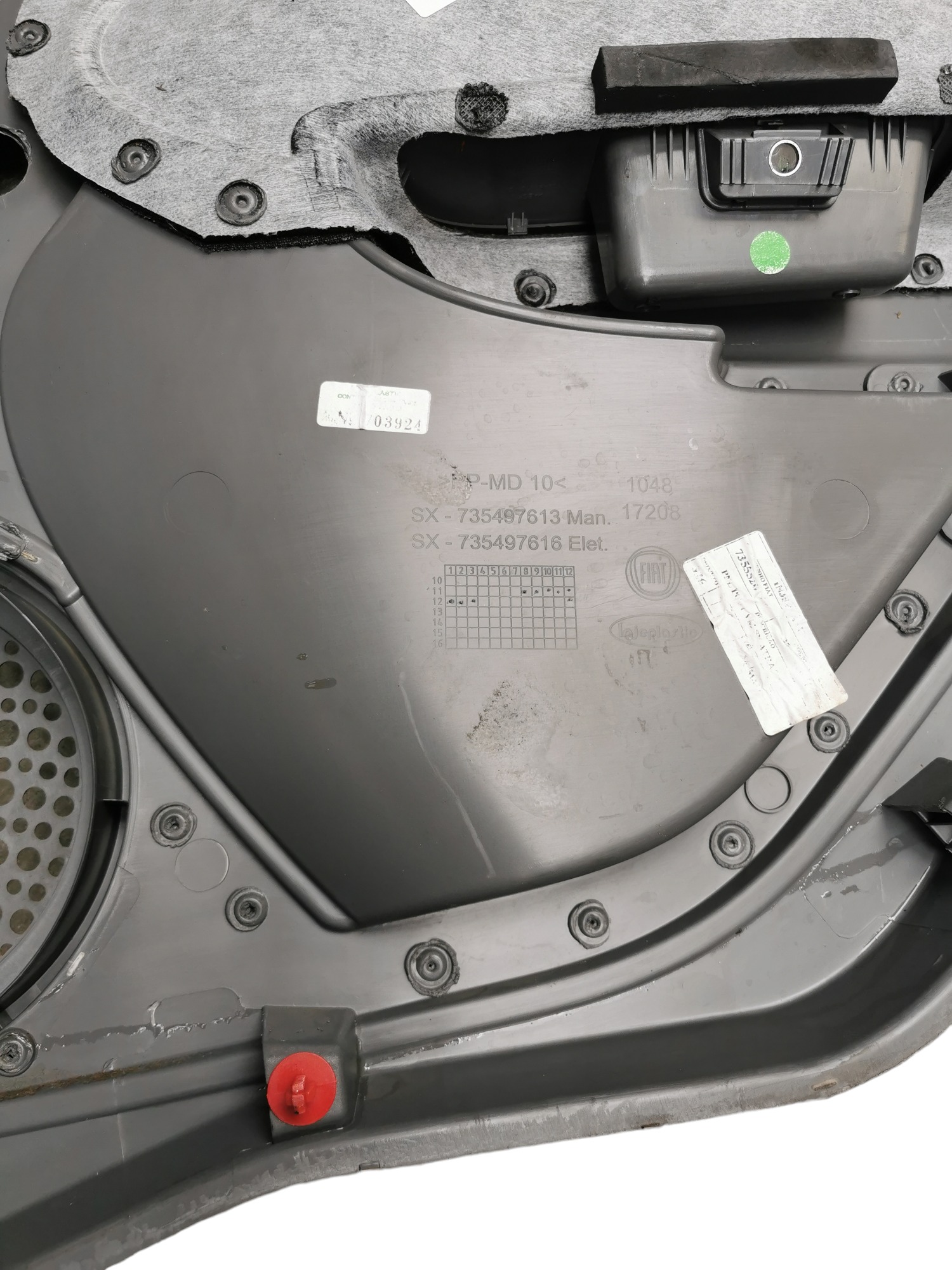 Forro Porta Traseira Esquerda Fiat Palio Attractive 2012 A1 A1 3
