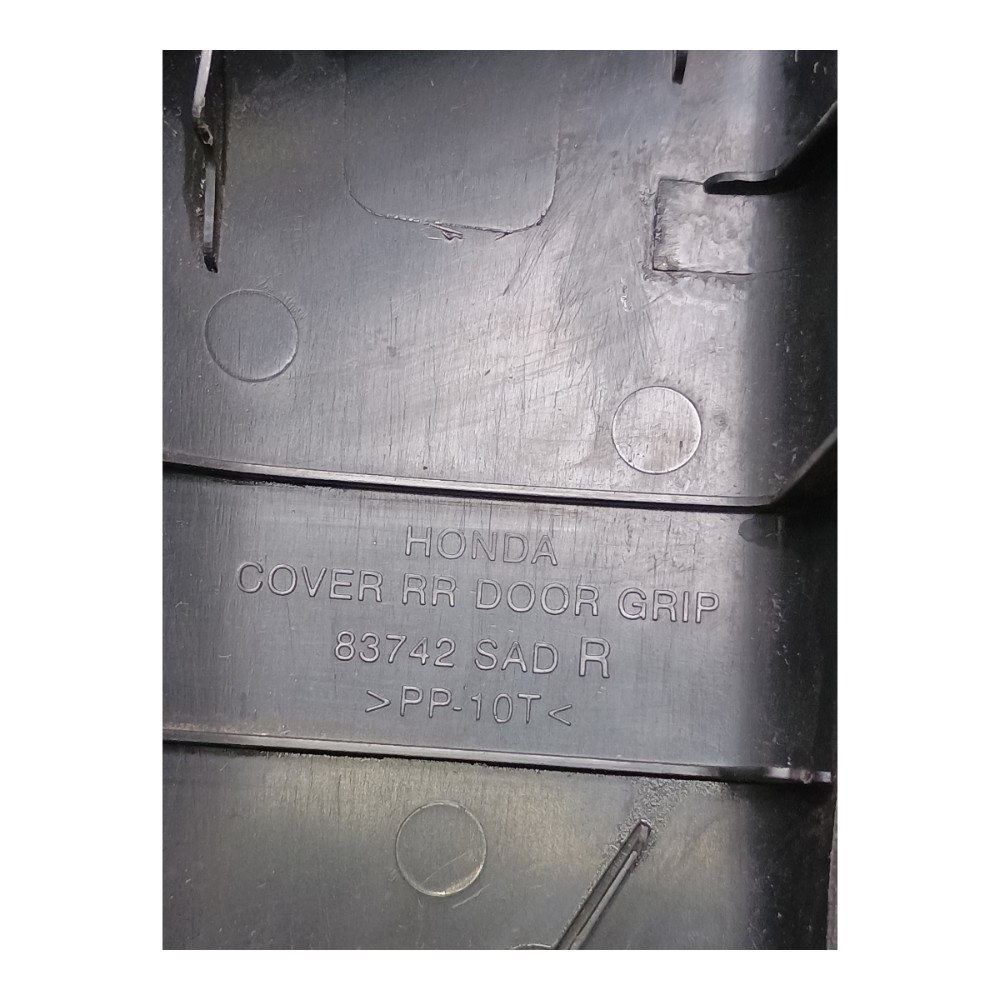 Moldura Puxador Porta Tras Dir Honda Fit 2008 Com Detalhes  Preto 8