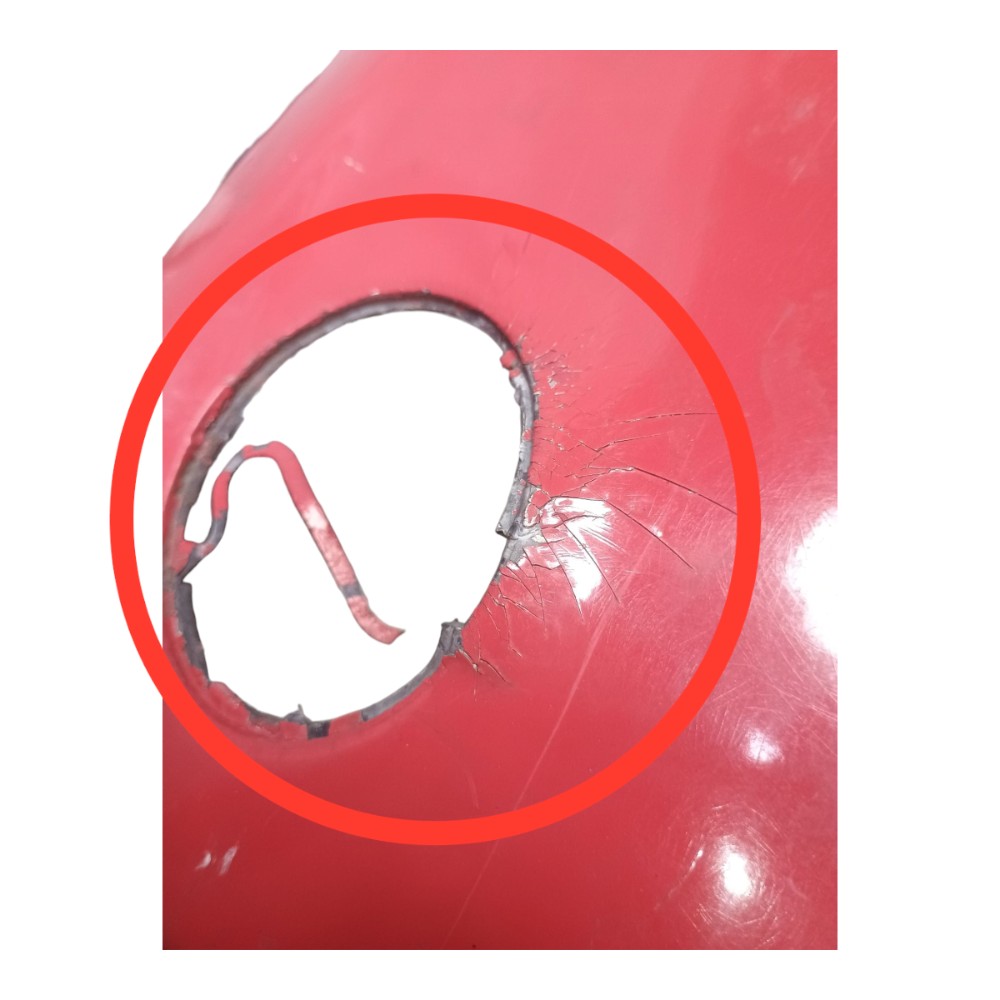 Parachoque Traseiro Esquerdo Ford Ka Endura 1997 *detalhes 4