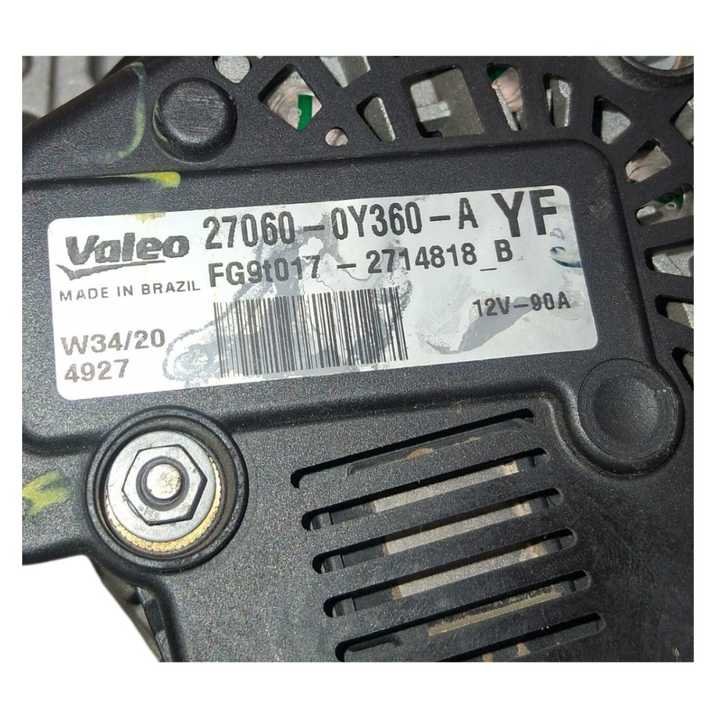 Alternador 1.5 Toyota Yaris SD 2021 270600Y360 7