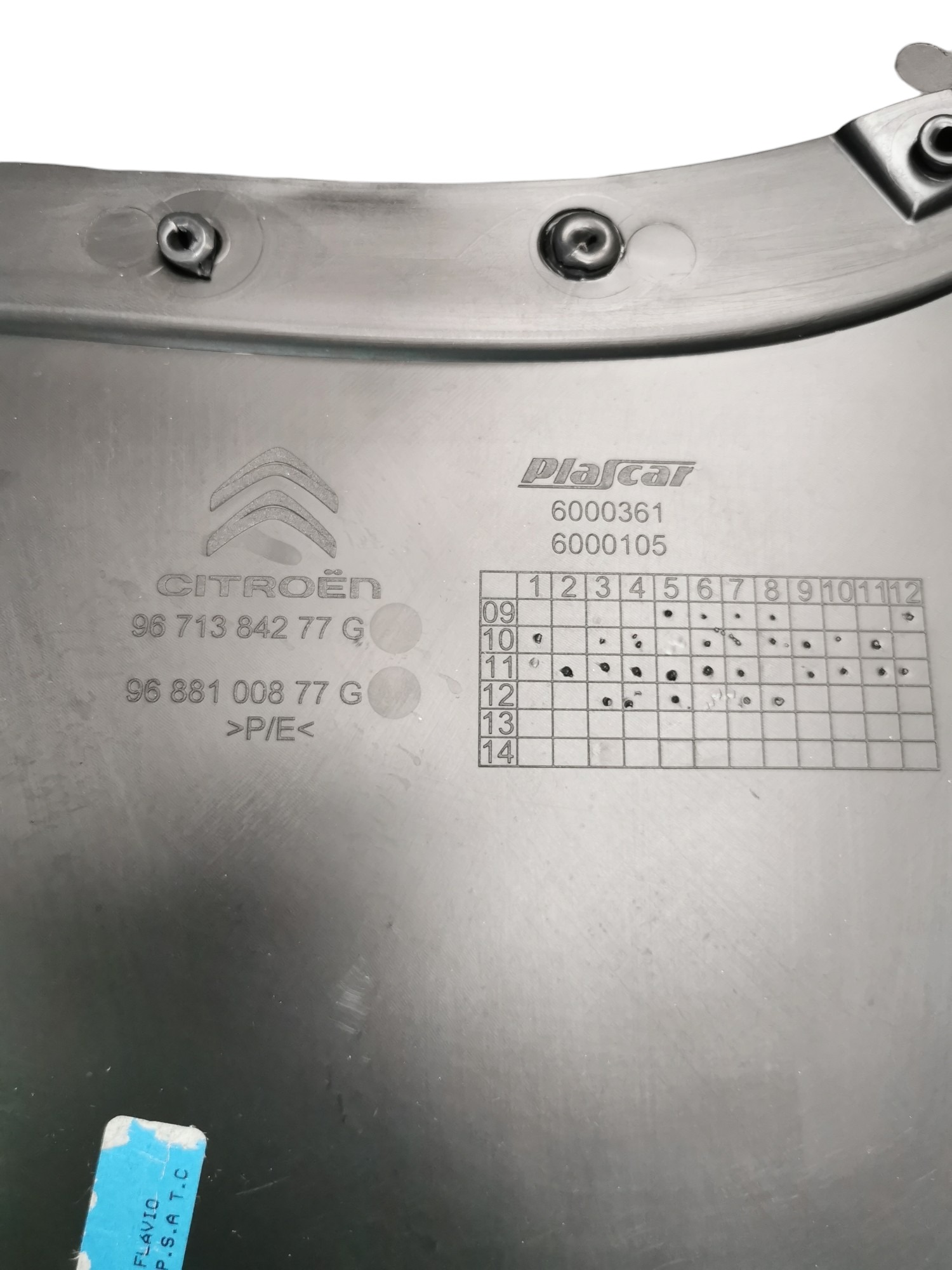 Forro Porta Tras Esquerda Citroen C3 Picasso 2012 9671384277 A1 3