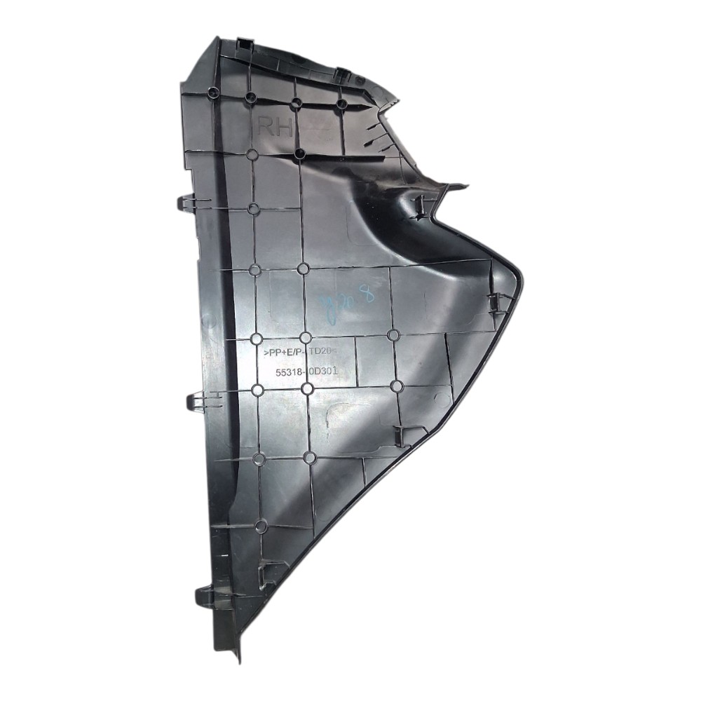 Moldura Acabamento Lateral Direito Painel Toyota Yaris 2021 Preto 2