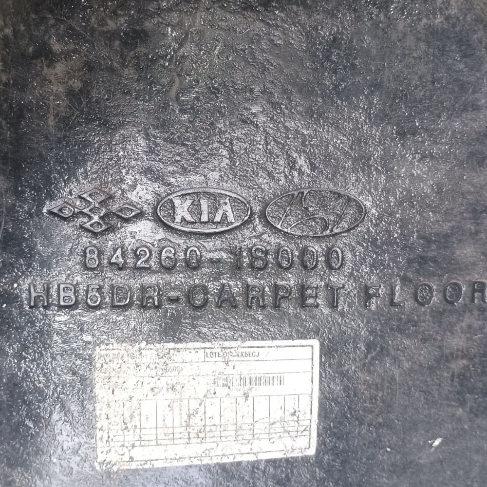 Forro Carpete Assoalho Hyundai Hb20 1.6 2018 842601s000 Preto 9