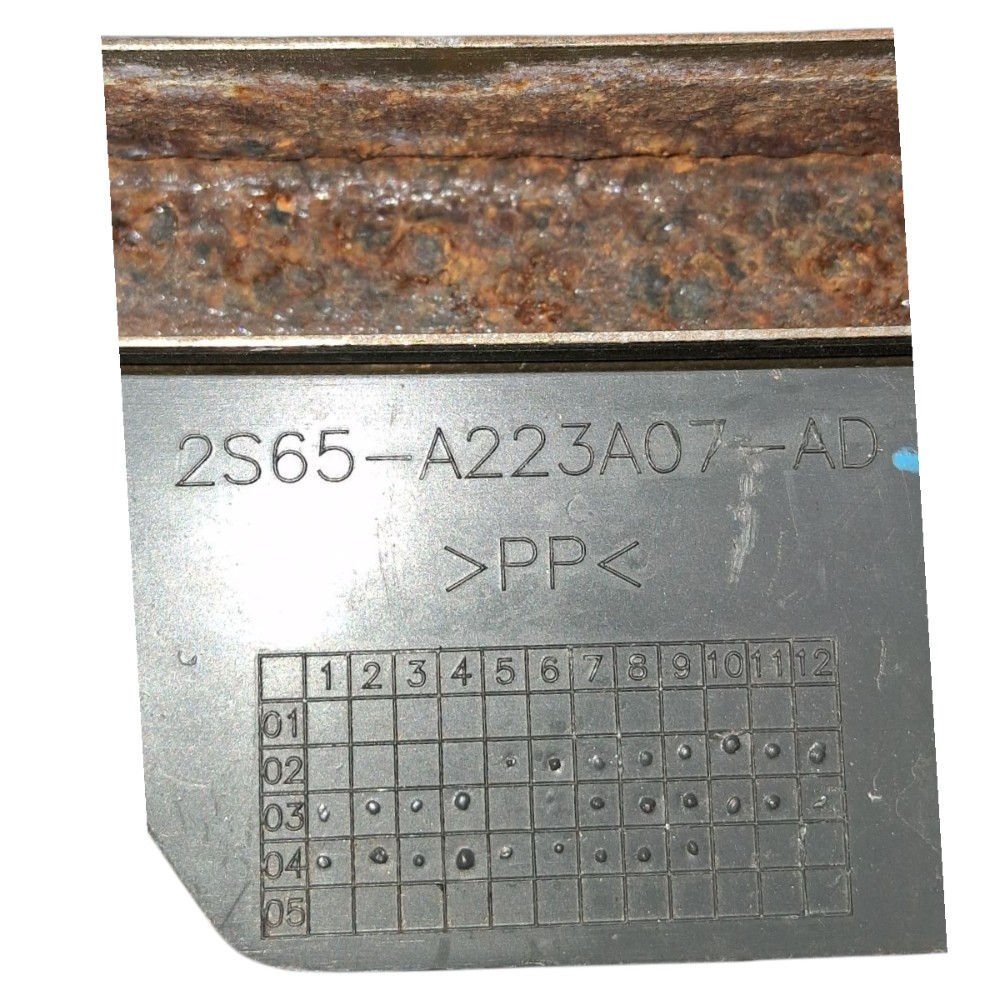 Guia Vidro Porta Dianteira Esquerda Ford Fiesta 2003 À 2012 Preto 5