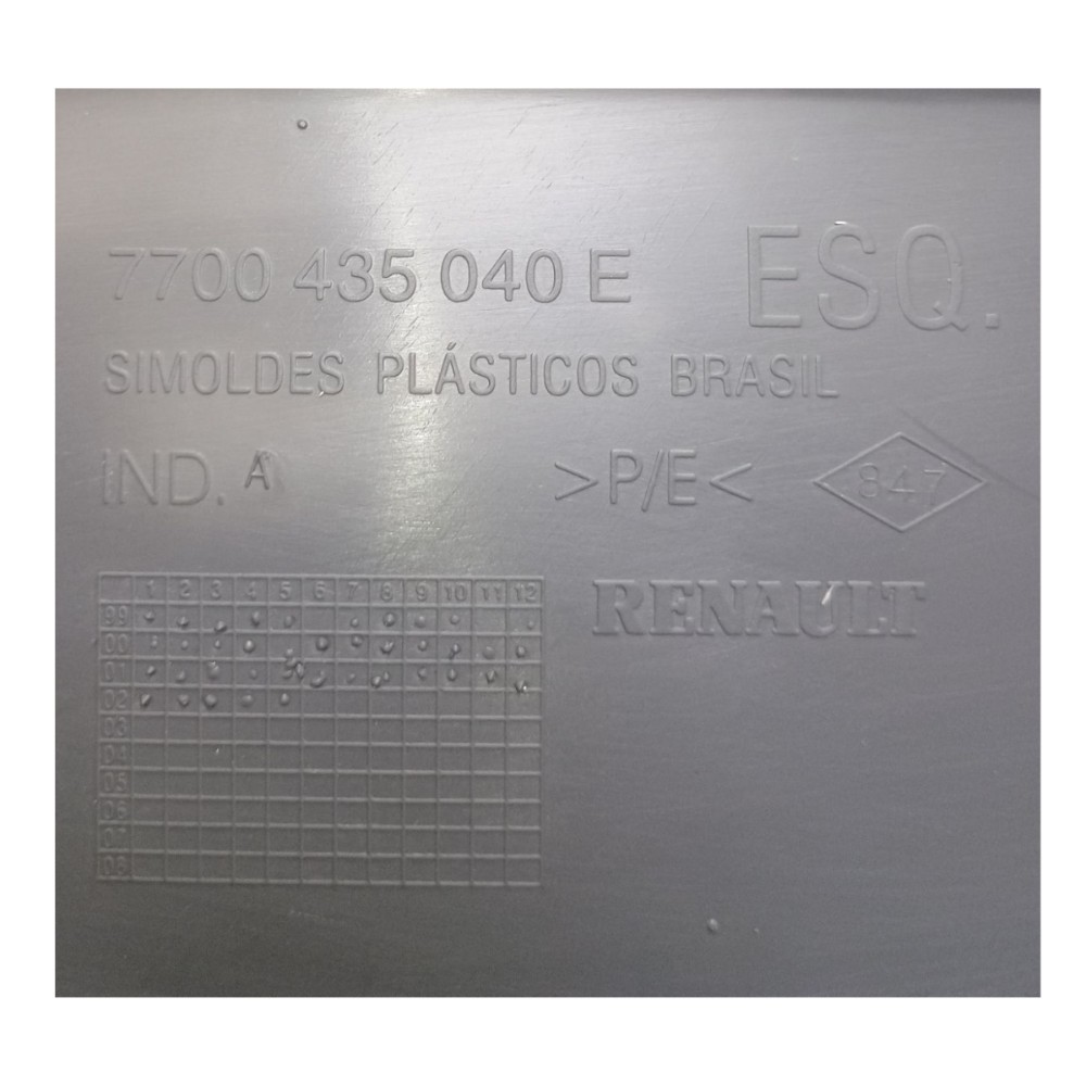 Forro Porta Diant Esquerda Renault Clio 2000 À 2012 *detalhe 4
