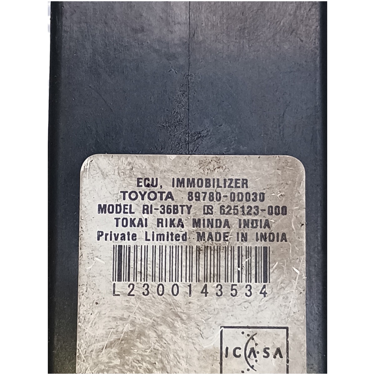Imobilizador Módulo Antena Toyota Etios 2013  Preto 7