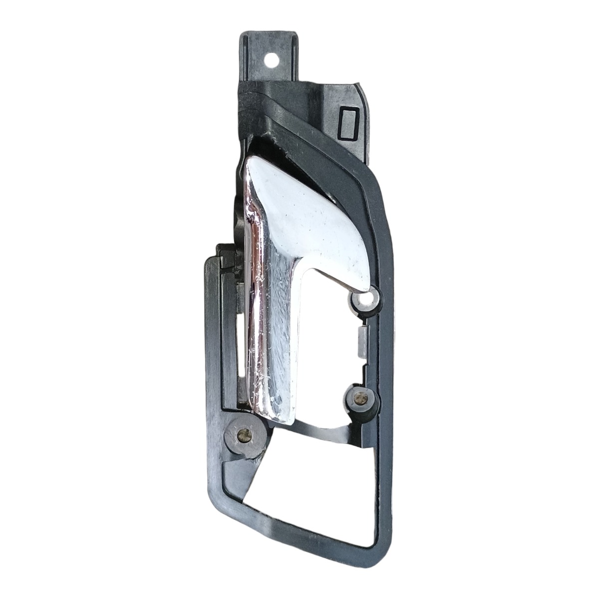 Maçaneta Interna Porta Traseira Esquerda Vw Polo 2003 Preto/prata Traseira