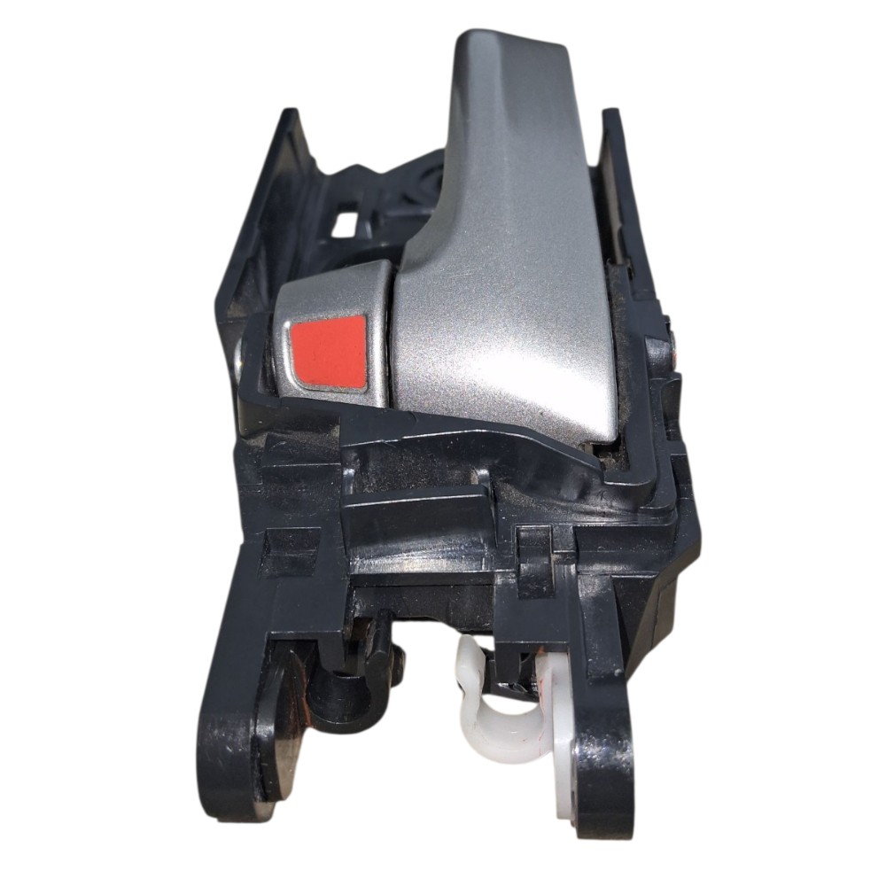 Maçaneta Interna Porta Traseira Esquerda Honda City 2010 Prata Preto Traseira 3