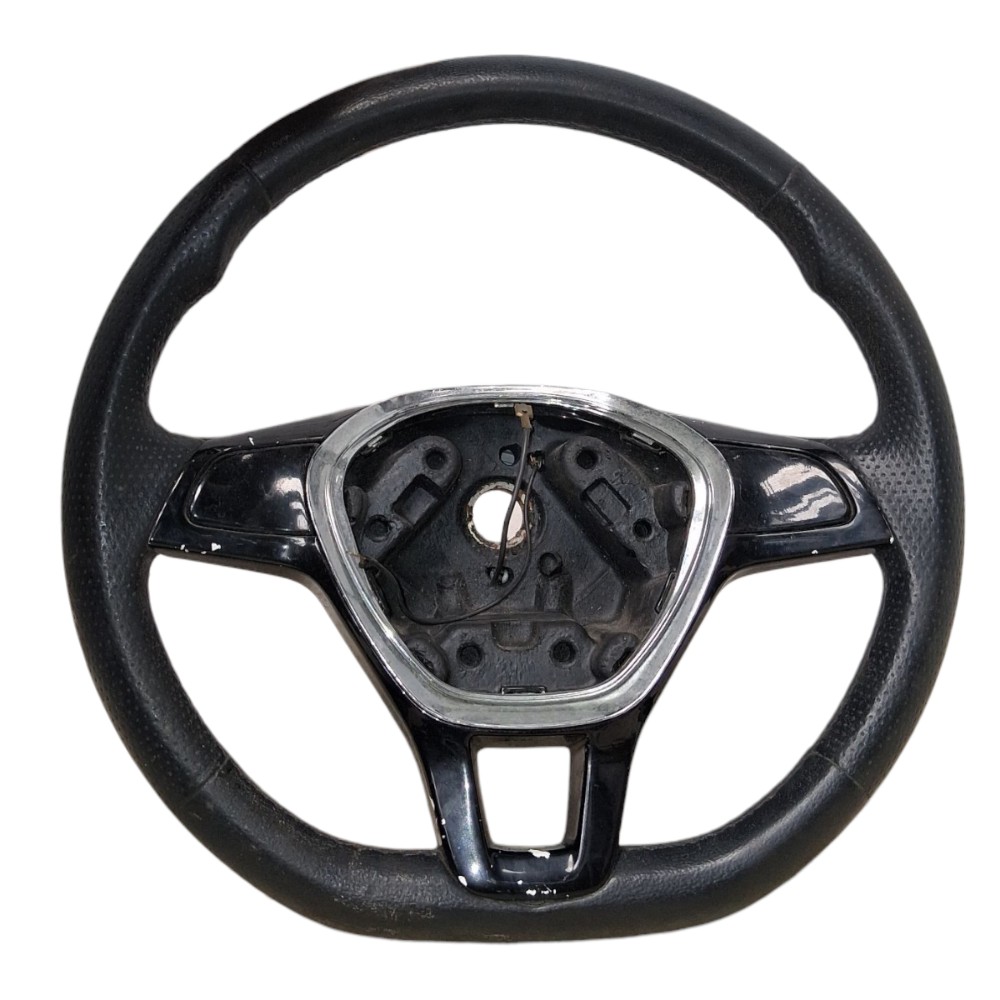 Volante Direção Polo Virtus Tcross Nivus 2015 Á 2018 Preto