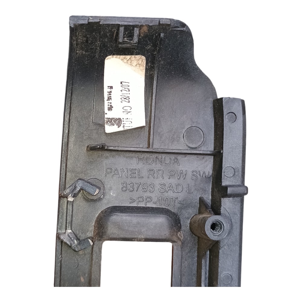 Moldura Botão Vidro Elétrico Tras Esquerdo Honda Fit 2008 3