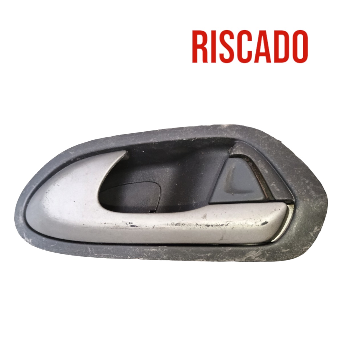 Maçaneta Interna Porta Traseira Esquerda Honda Civic 2007 Preto/prata Traseira 2