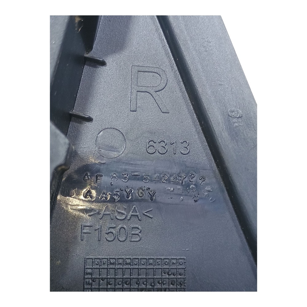 Moldura Porta Traseira Direita Ford New Fiesta sedan mexicano 2011 A 2013 Preto 6