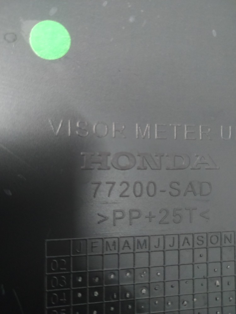 Acabamento Painel Instrumentos Honda Fit 2003 A 2008 Preto 3