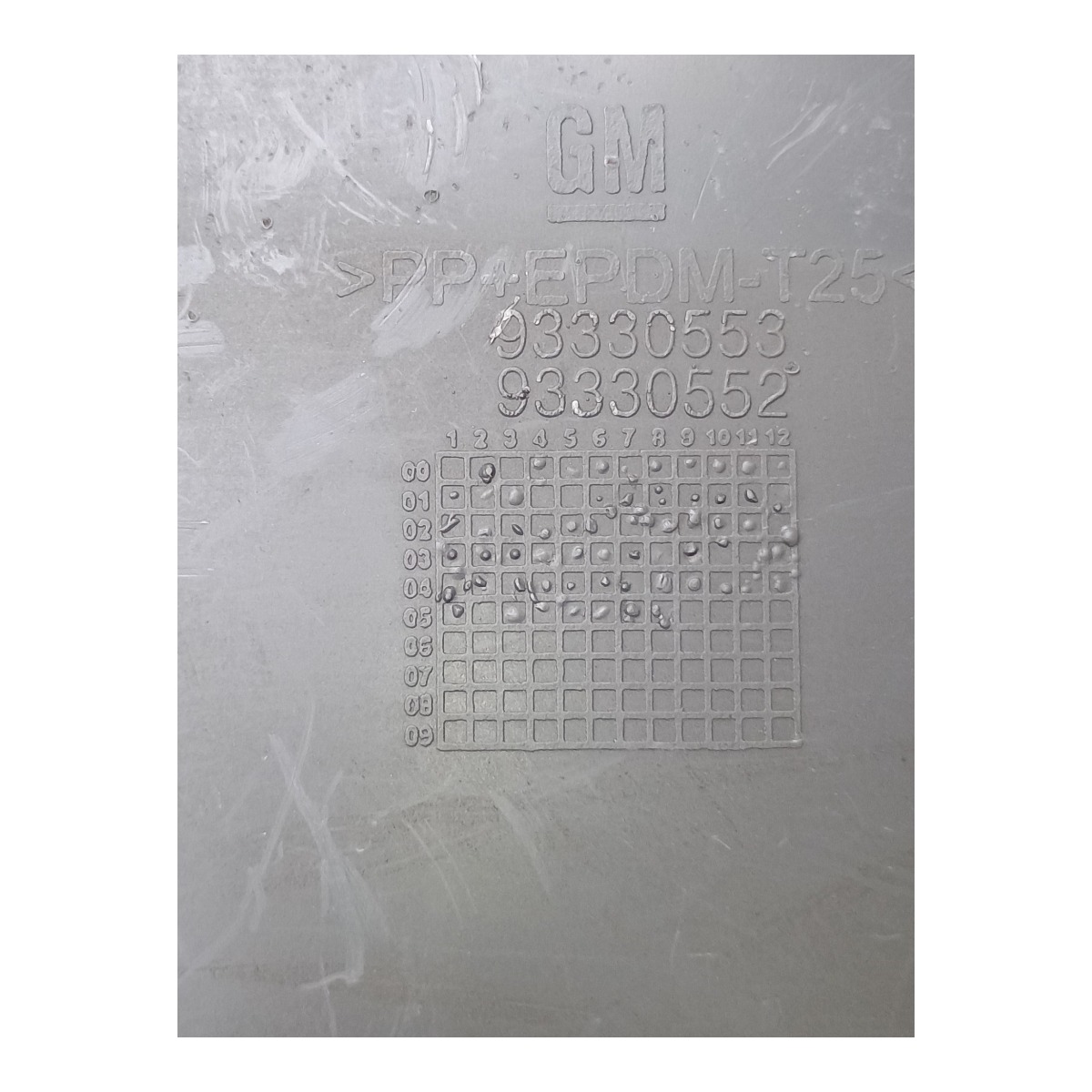 Moldura Painel De Instrumentos Gm Celta 2004 93330553 Cinza Cinza 7