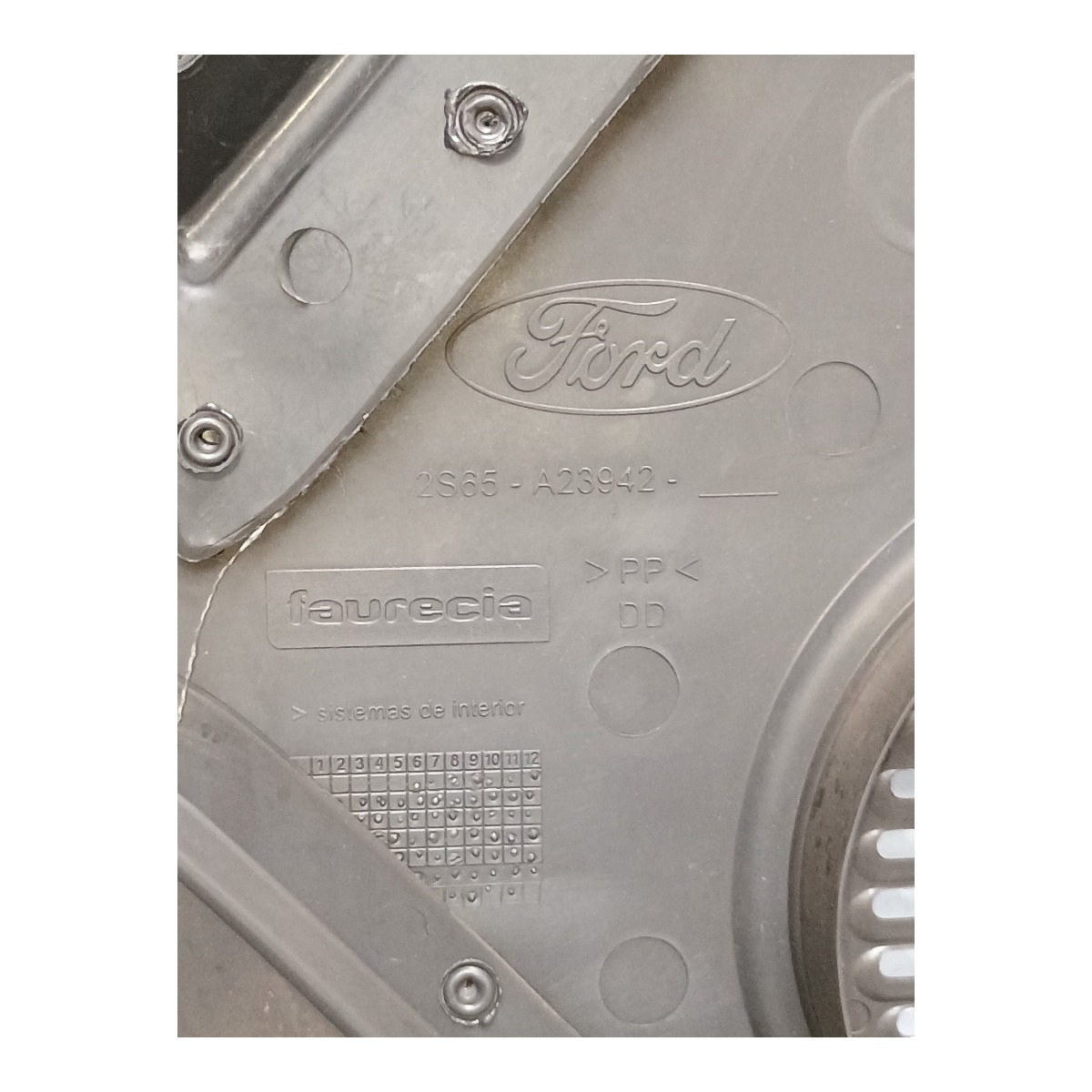 Forro Porta Dianteira Direita Ford Fiesta 2010 Com Detalhe Preto 5