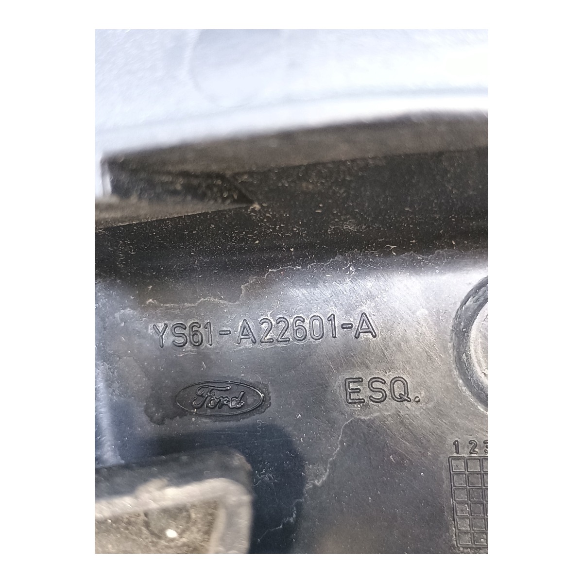 Maçaneta Interna Porta Dianteira Esquerda Ford Fiesta 1997 Preto Dianteira 3
