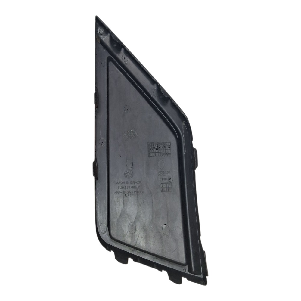 Moldura Grade Farol Milha Esquerdo Vw Gol Voyage 2012 A 2018 Preto Esquerdo 2