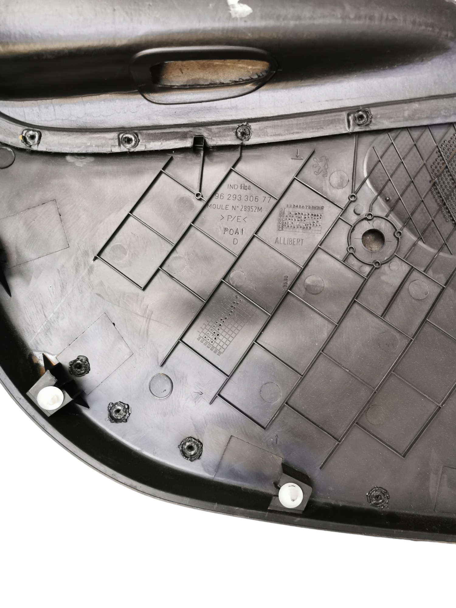 Forro Porta Traseiro Direito Peugeot 206 2001 A 2015 A1 3